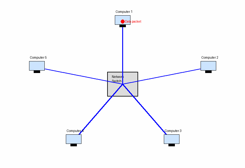 Star network with switch